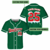 Merry-Christmas-Drip-Custom-Name-&-Number---Snowy-Green-Baseball-Jersey Merry-Christmas-Drip-Custom-Name-&-Number---Snowy-Green-Baseball-Jersey